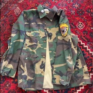 Vintage Key Camo Jacket w/ Patches